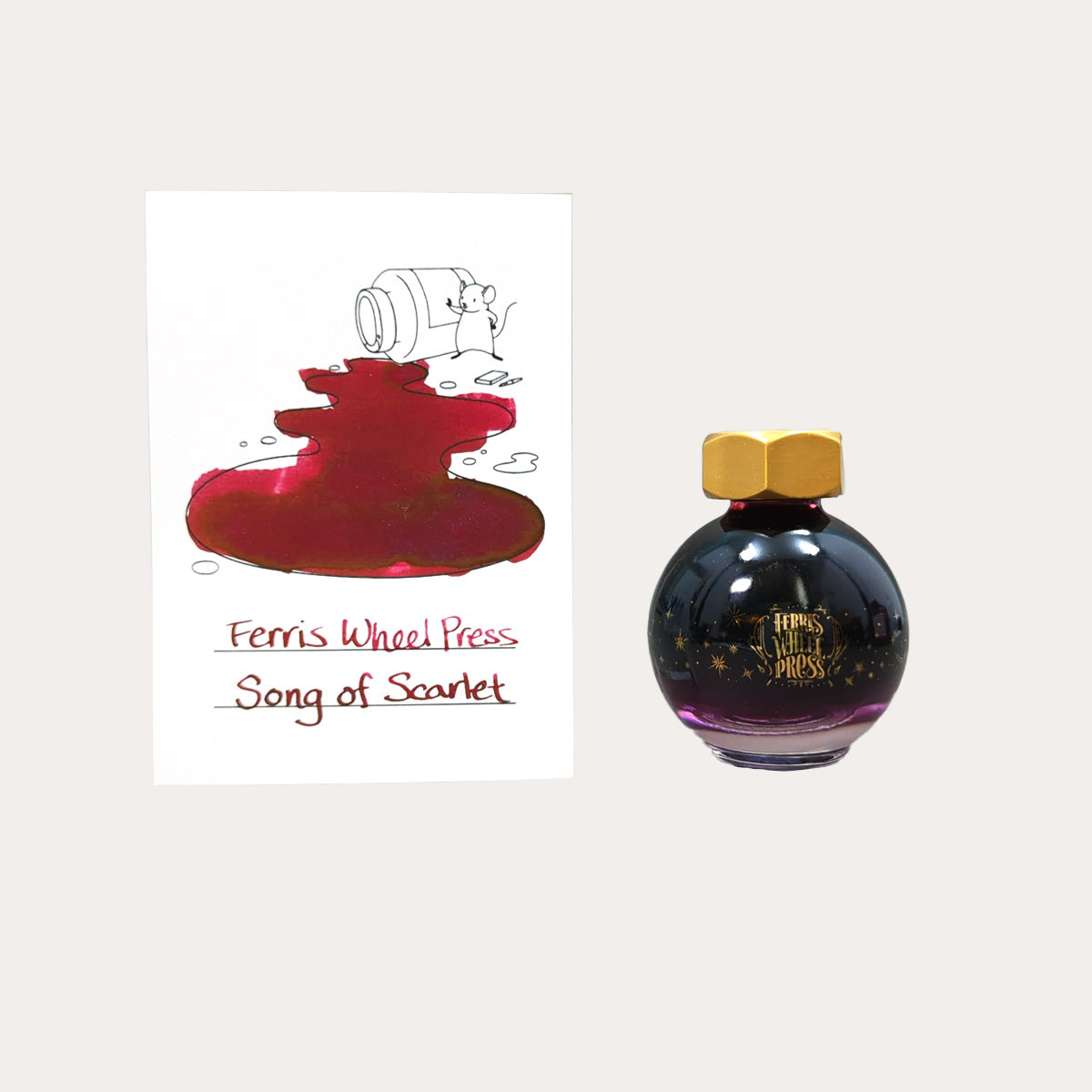 Ferris Wheel Press Song of Scarlet - 20ml Bottled Ink