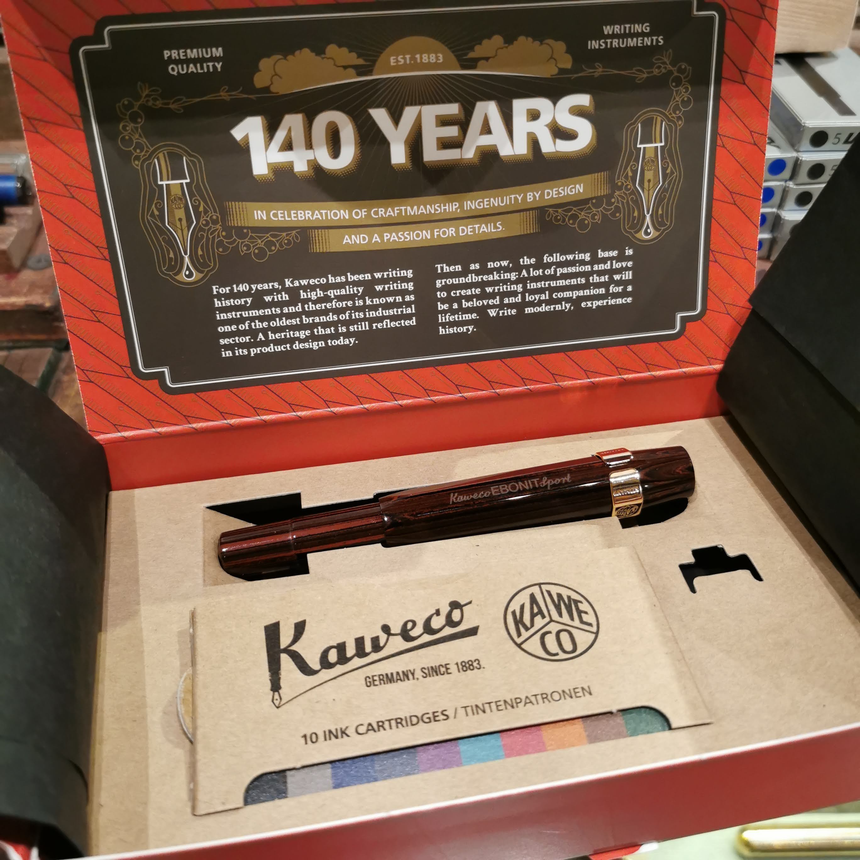 KAWECO EBONIT SPORT FOUNTAIN PEN SET – Pen & Tool