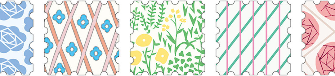 Floral Stamp SODA Transparent Sticker Tape