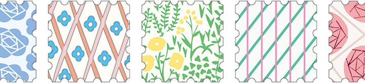 Floral Stamp SODA Transparent Sticker Tape