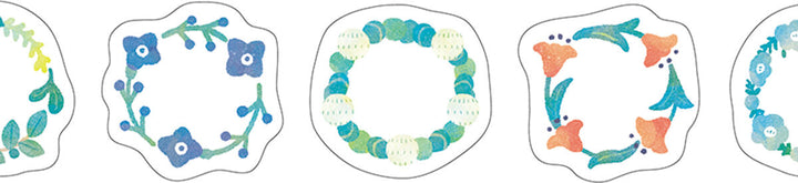 Flower Wreath SODA Transparent Sticker Tape