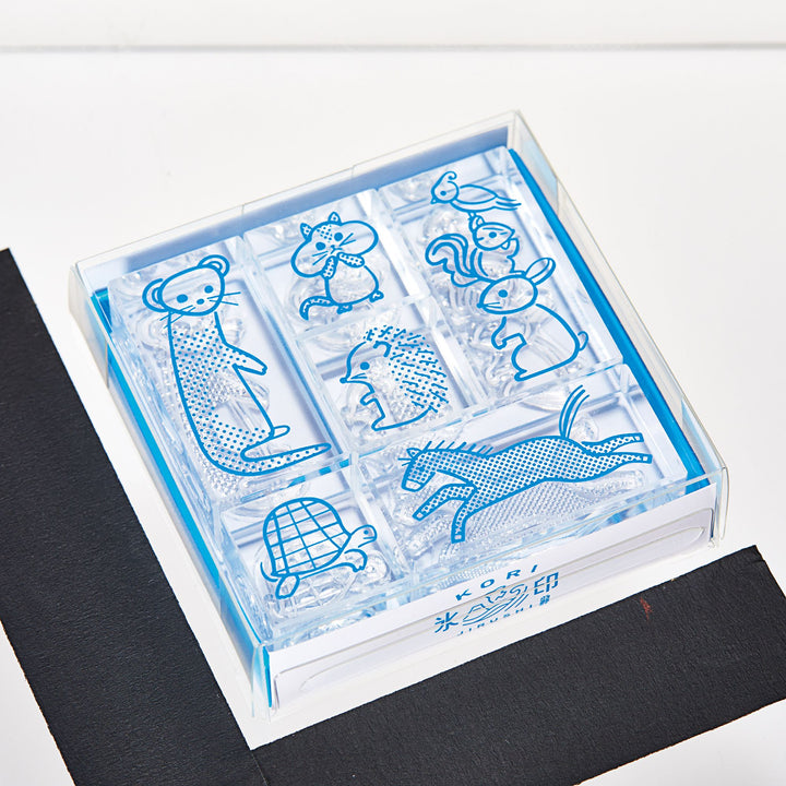 Animal Crystal Clarity Stamp Set | Hitotoki Kori Jirushi Series