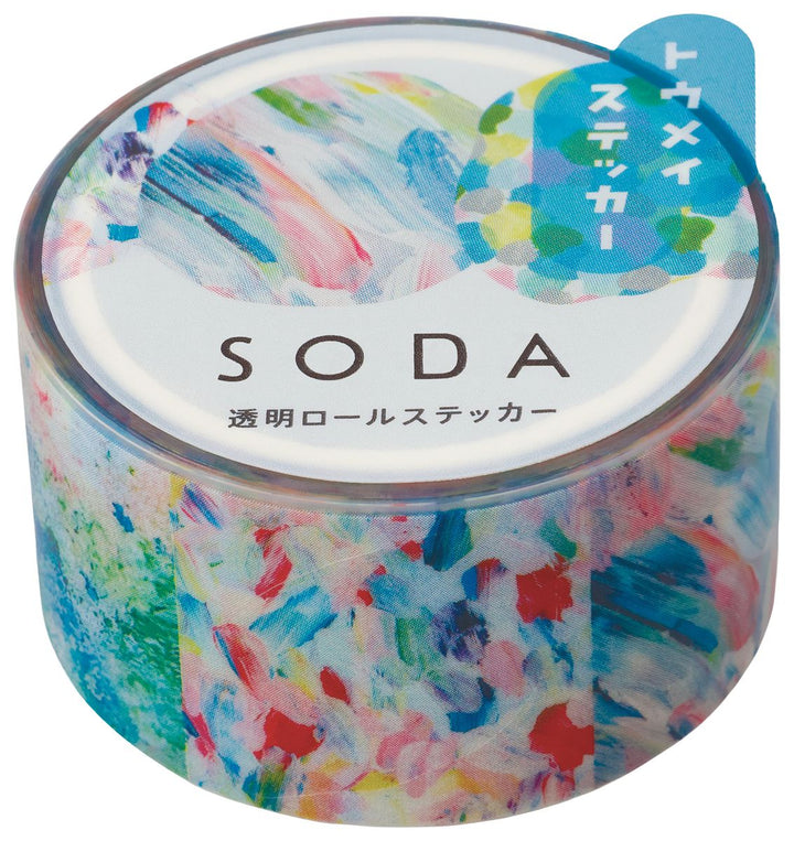 Colorful Painting SODA Transparent Sticker Tape