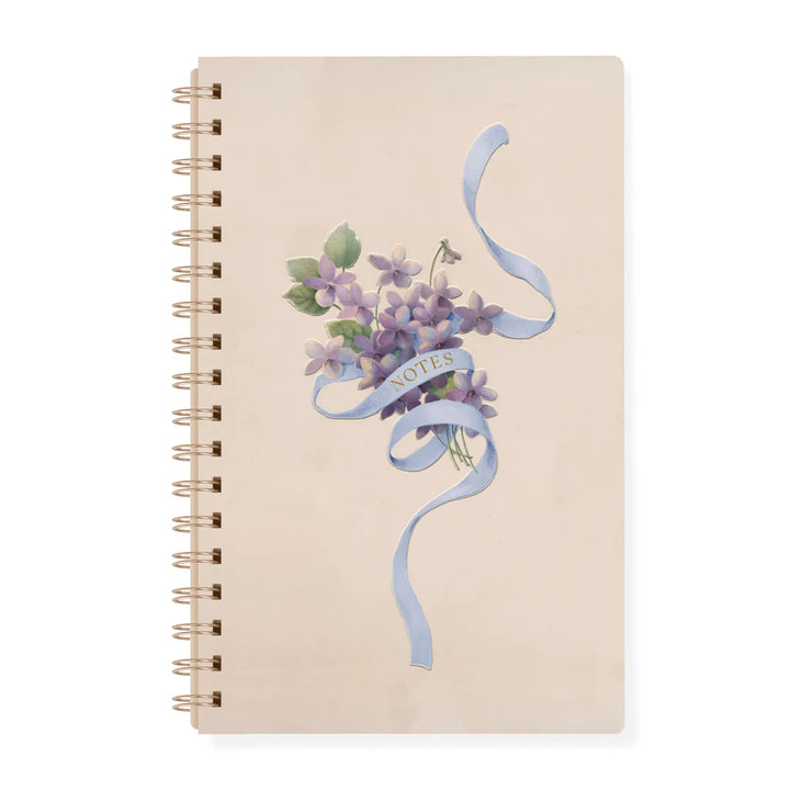 Violet Ribbon Spiral Journal