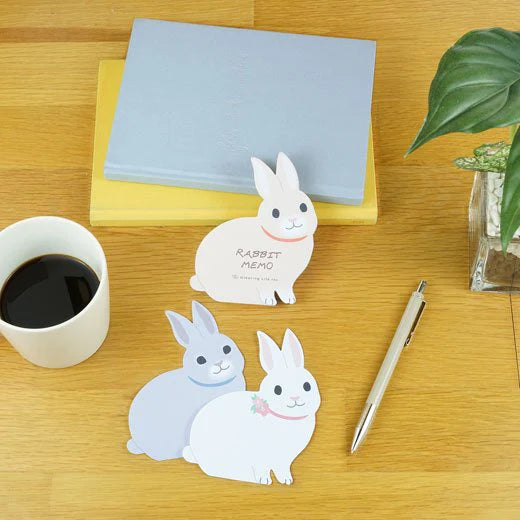 Rabbit Animal Die-Cut Memo Book