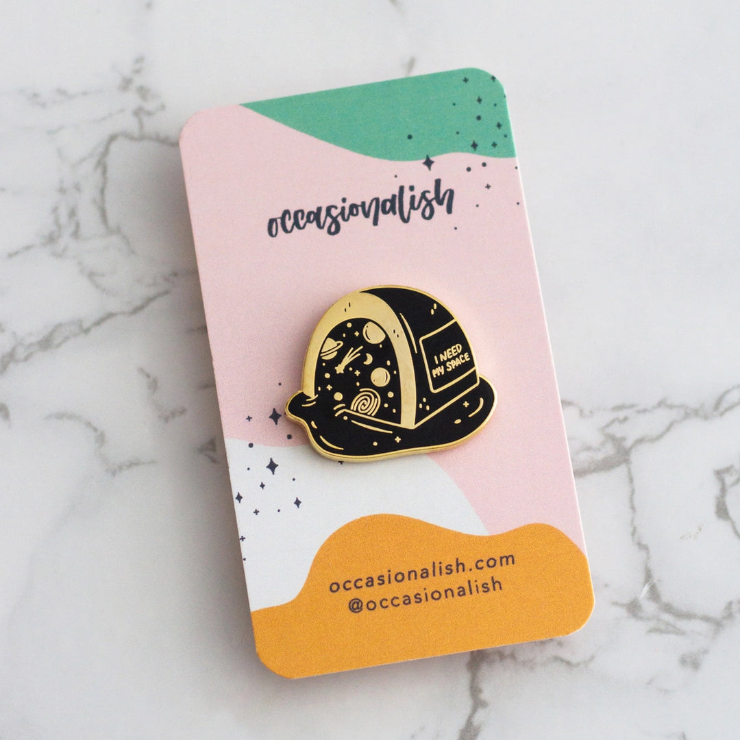 I Need My Space Enamel Pin