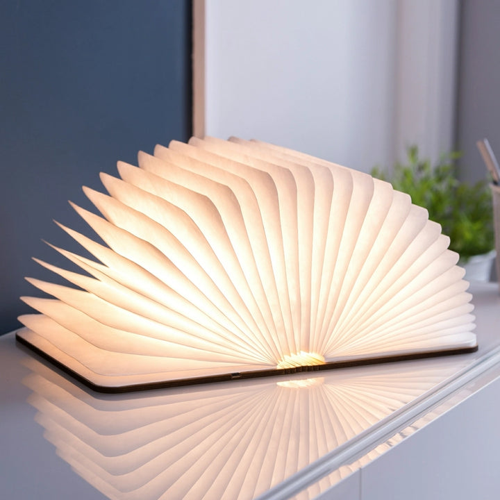 Mini Smart Book Light | Natural Wood