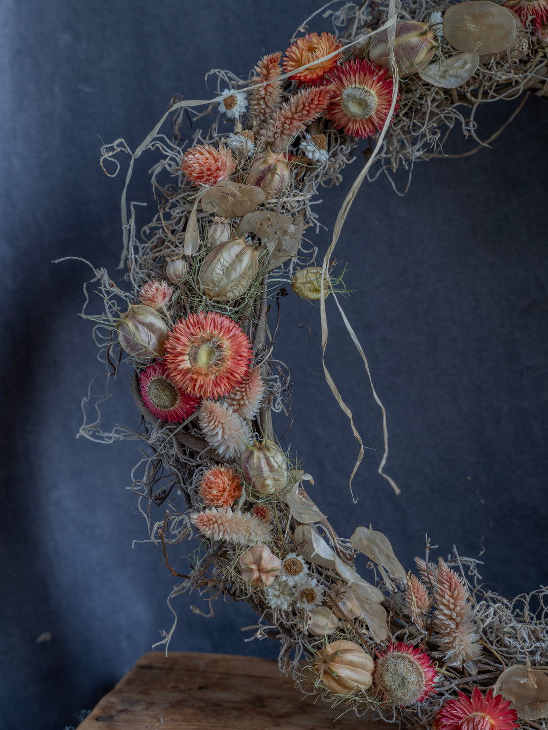 Making Dried Flower Wreaths