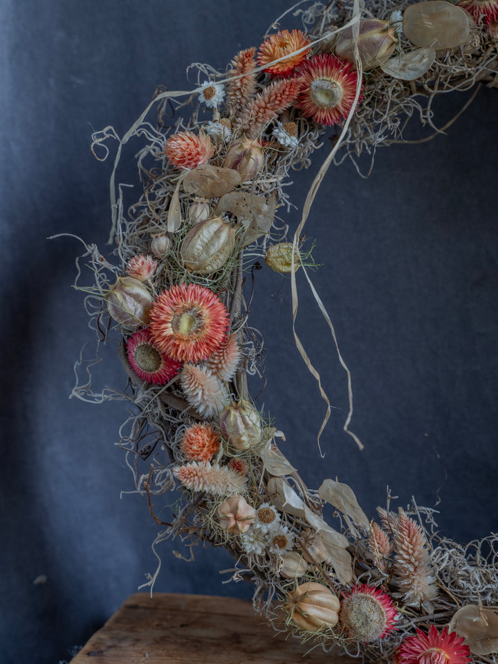 Making Dried Flower Wreaths