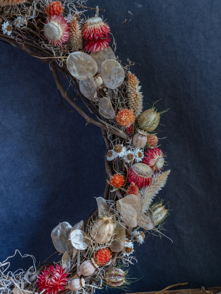 Making Dried Flower Wreaths