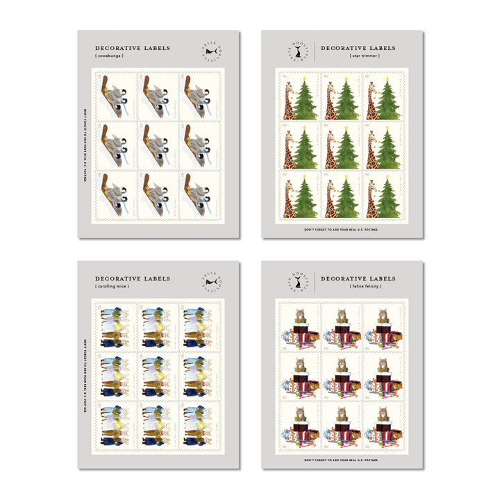 Holiday Cheer | Decorative Label Stickers | Set of 36