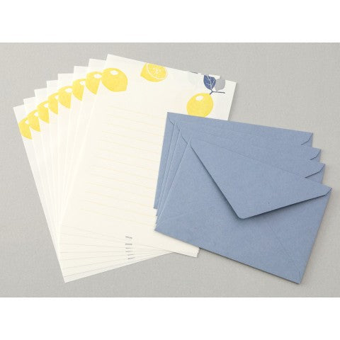 Letterpress Letter Set | Lemon