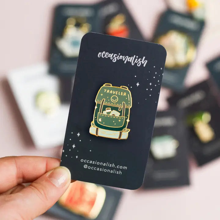 Traveler's Backpack Enamel Pin