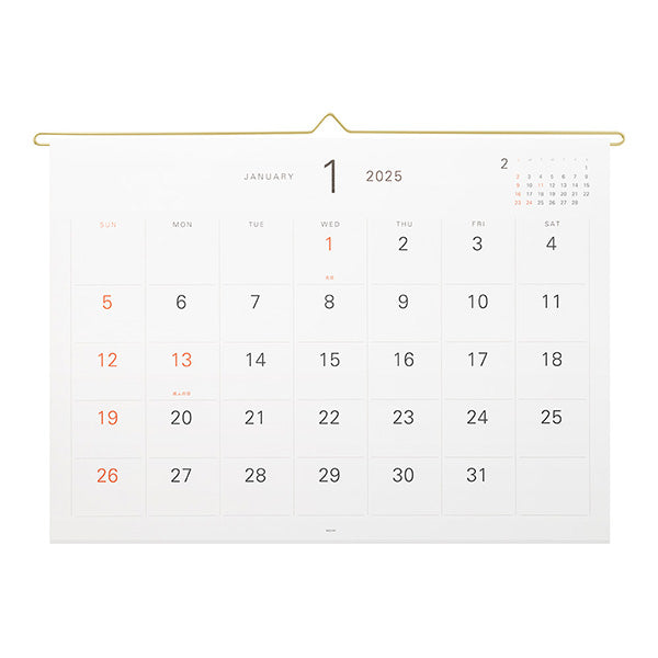 2025 Midori Hanging Calendar