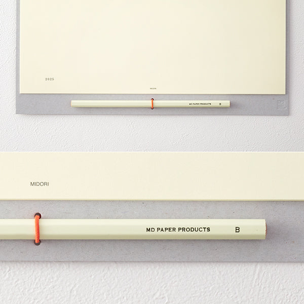 2025 Midori Hanging Calendar with Pencil