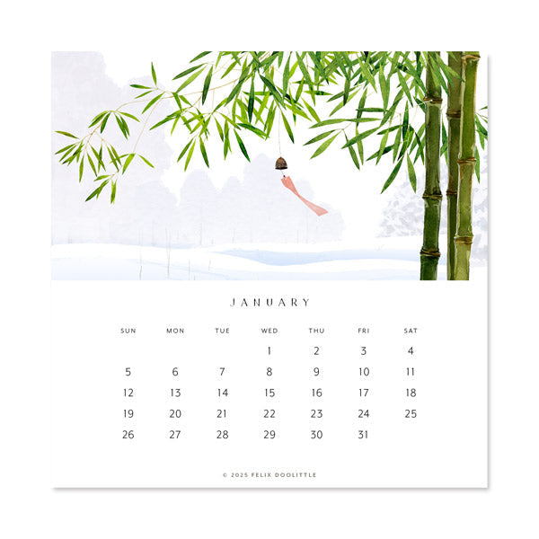 Hidden Garden | 2025 Desk Calendar