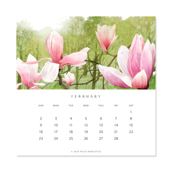 Hidden Garden | 2025 Desk Calendar