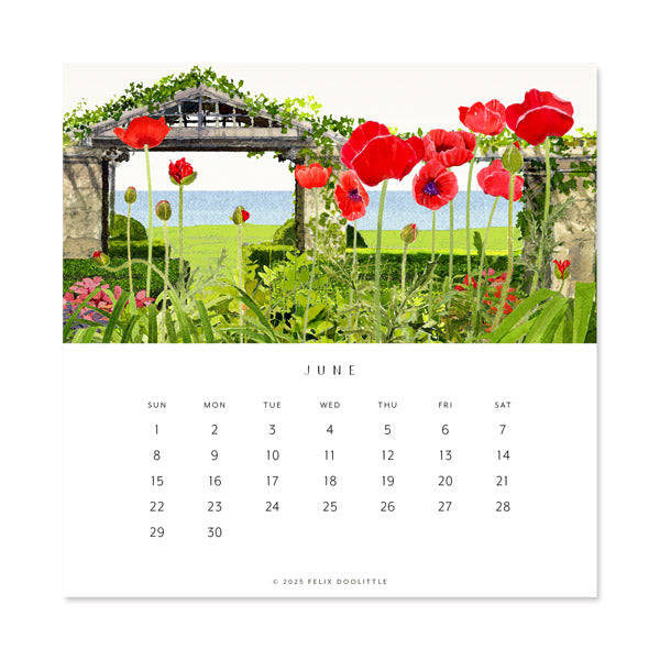 Hidden Garden | 2025 Desk Calendar