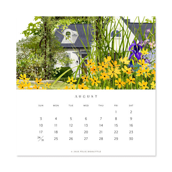 Hidden Garden | 2025 Desk Calendar