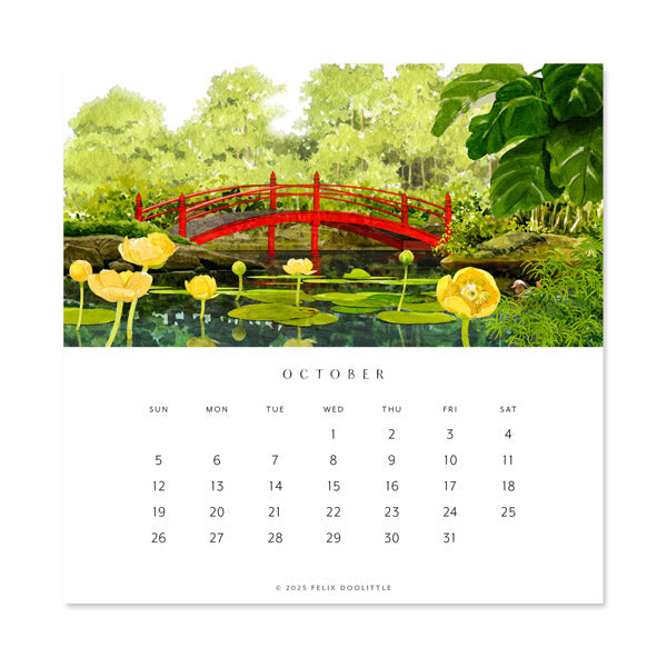 Hidden Garden | 2025 Desk Calendar