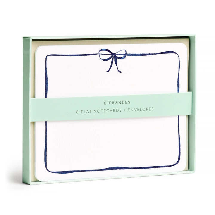 Navy Bow | 8 Flat Card Set