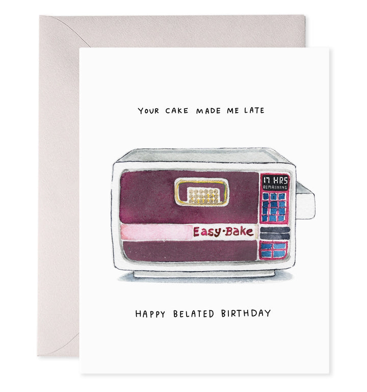 Ezbake Belated | Greeting Card