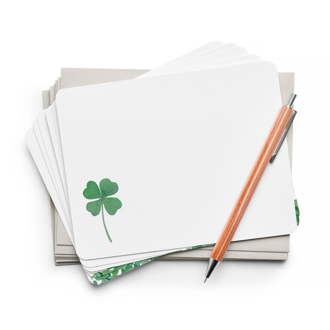 Shamrock Clover | 8 Flat Card Set