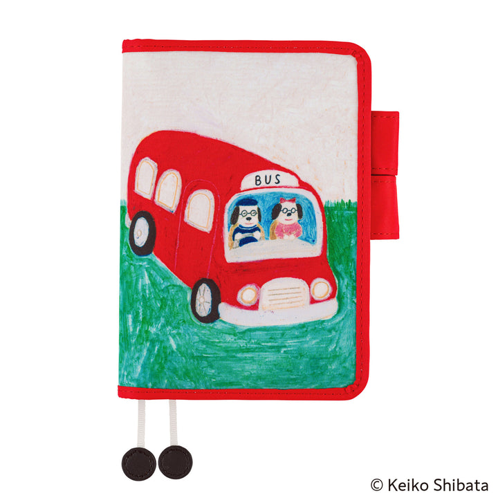 Hobonichi Techo A6 Original Cover | Keiko Shibata: Bus management by Mr. and Mrs. Inoue