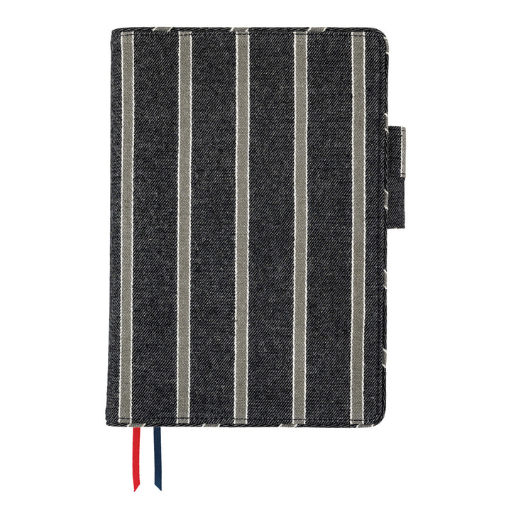 Hobonichi Techo A5 Cousin Cover | Lined Fabric: Twill (Navy x Gray)