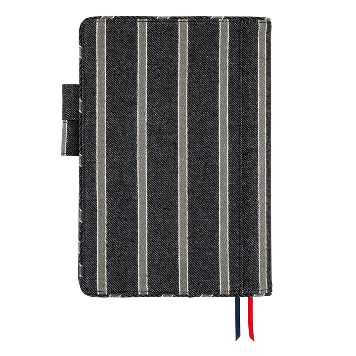 Hobonichi Techo A5 Cousin Cover | Lined Fabric: Twill (Navy x Gray)