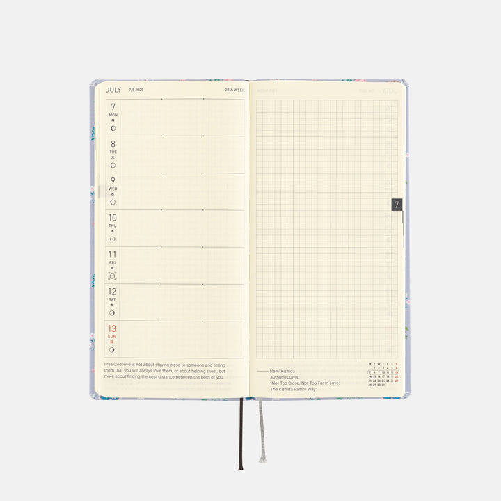 Hobonichi Techo 2025 Weeks Planner | Yumi Kitagishi: Beautiful Wallpaper | English