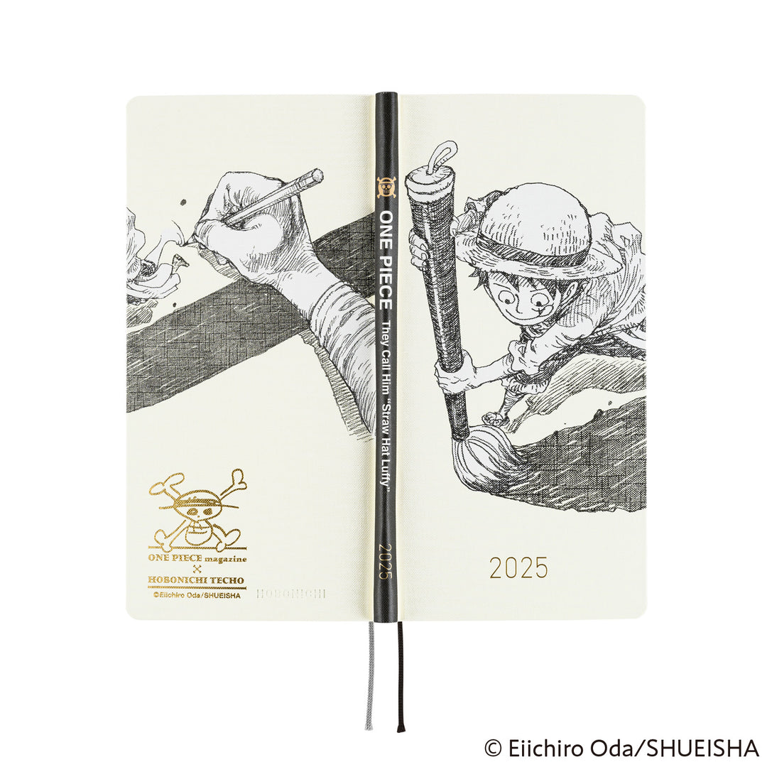 Hobonichi Techo 2025 Weeks Planner | ONE PIECE magazine: Straw Hat Luffy (Ivory) | English