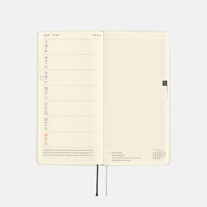 Hobonichi Techo 2025 Weeks Planner | MOTHER: Smiles & Tears | English