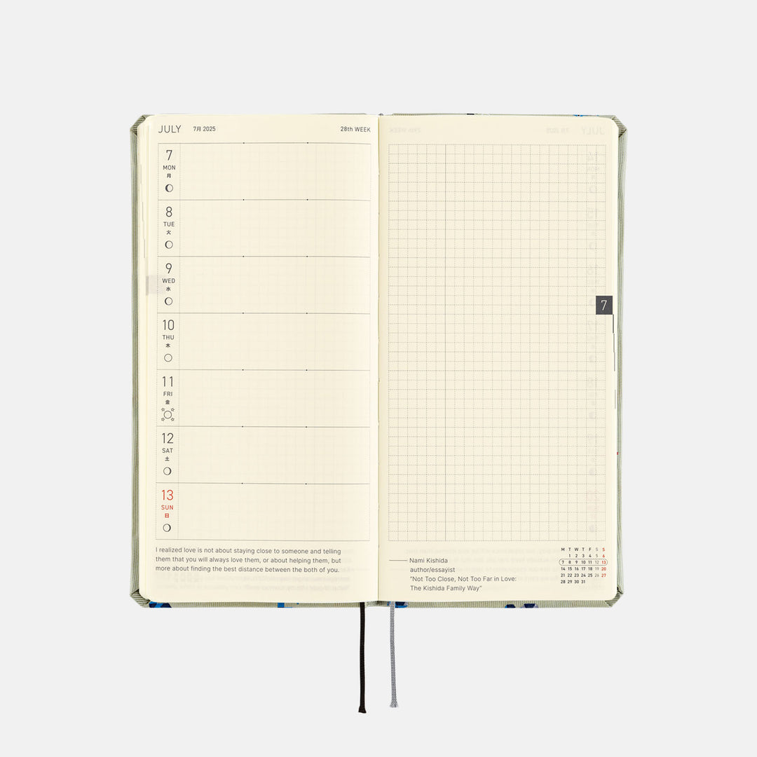 Hobonichi Techo 2025 Weeks Planner | Bow & Tie: Snake Toy | English