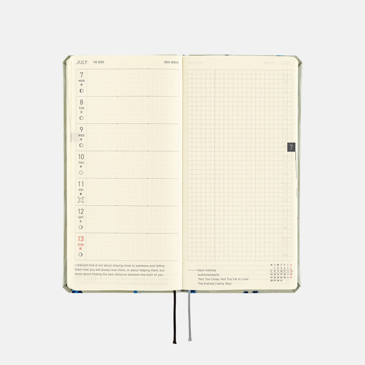 Hobonichi Techo 2025 Weeks Planner | Bow & Tie: Snake Toy | English