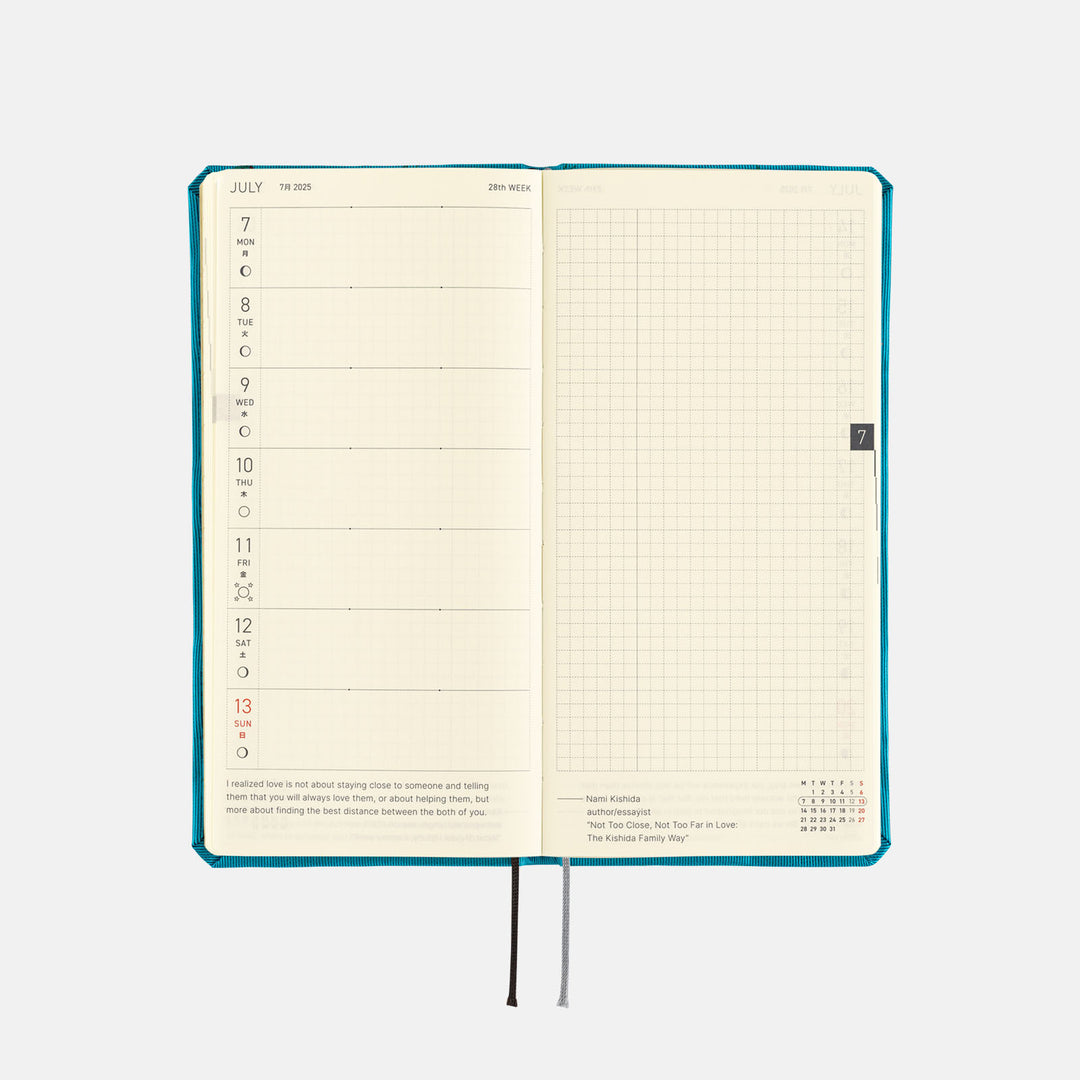 Hobonichi Techo 2025 Weeks Planner | Bow & Tie: Cherry | English