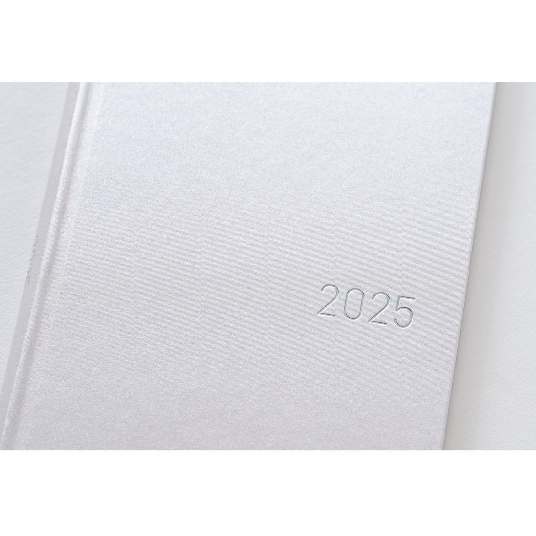 Hobonichi Techo 2025 APRIL Starts Weeks Planner | Paper Series: Platinum White | Japanese