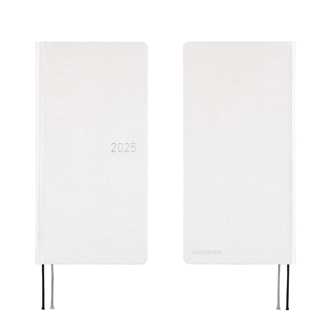 Hobonichi Techo 2025 APRIL Starts Weeks Planner | Paper Series: Platinum White | Japanese