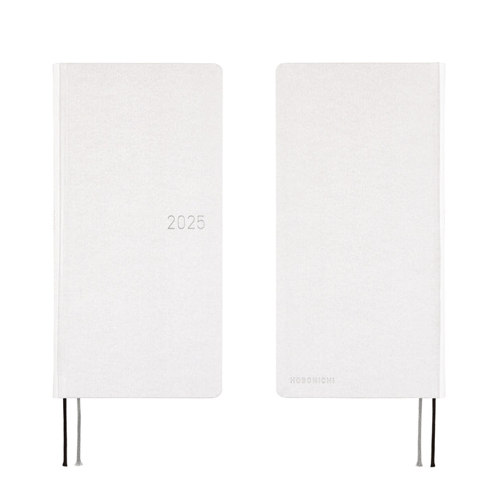 Hobonichi Techo 2025 Weeks Planner | Paper Series: Platinum White | English