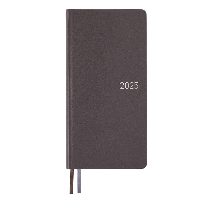 Hobonichi Techo 2025 Weeks Planner | Leather: Steel Gray | English