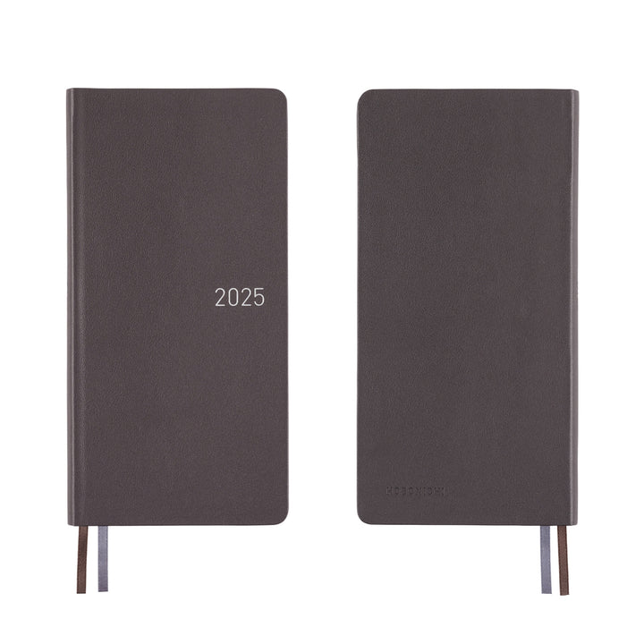 Hobonichi Techo 2025 Weeks Planner | Leather: Steel Gray | English