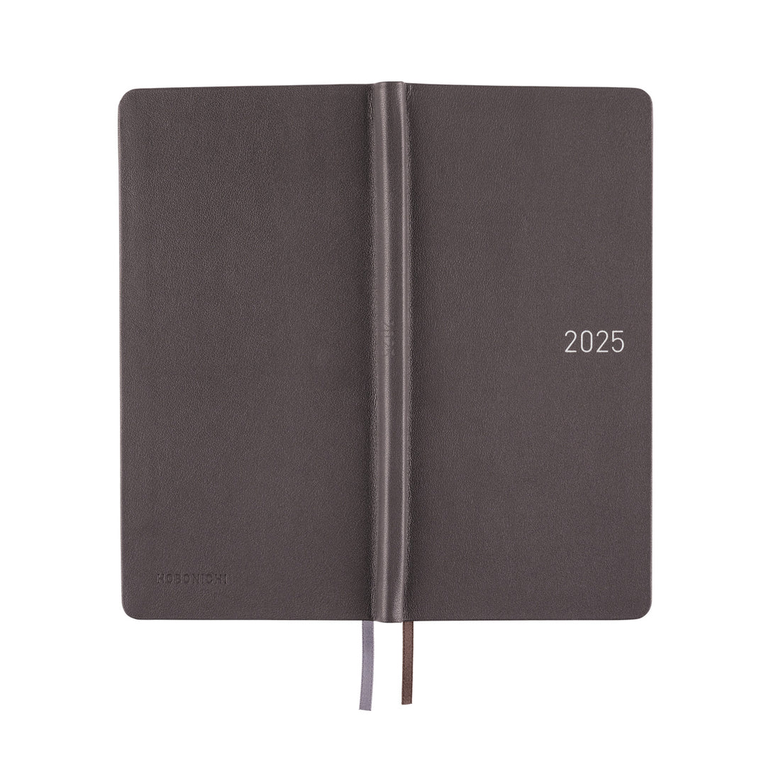 Hobonichi Techo 2025 Weeks Planner | Leather: Steel Gray | English