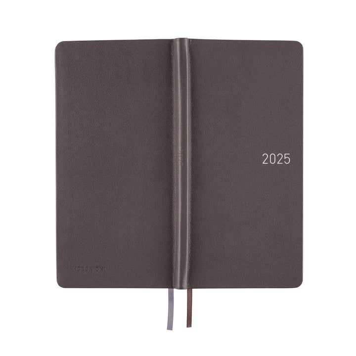 Hobonichi Techo 2025 Weeks Planner | Leather: Steel Gray | English