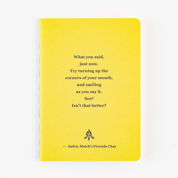 Fireside Chat Blank Notebook