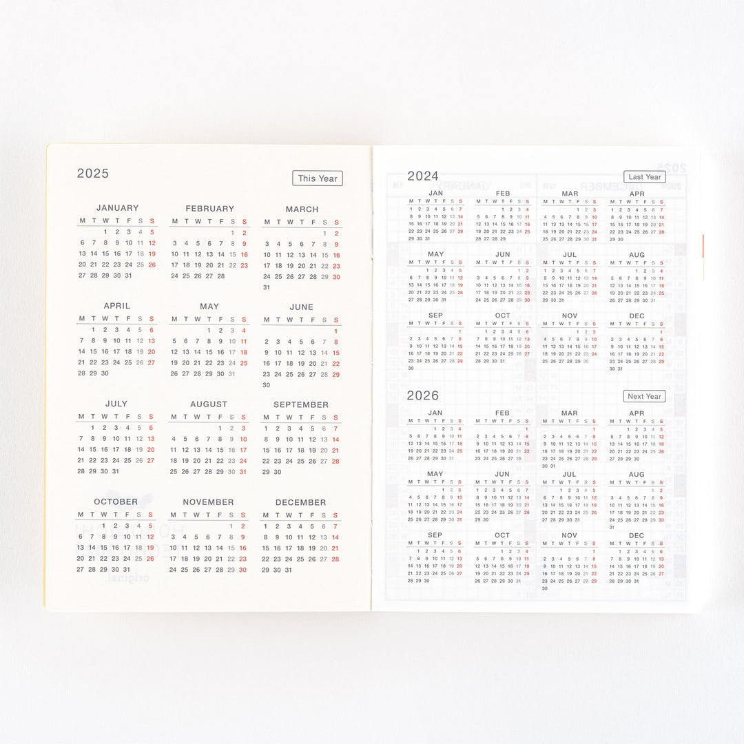 Hobonichi Techo 2025 A6 Original Planner | Book Only | English