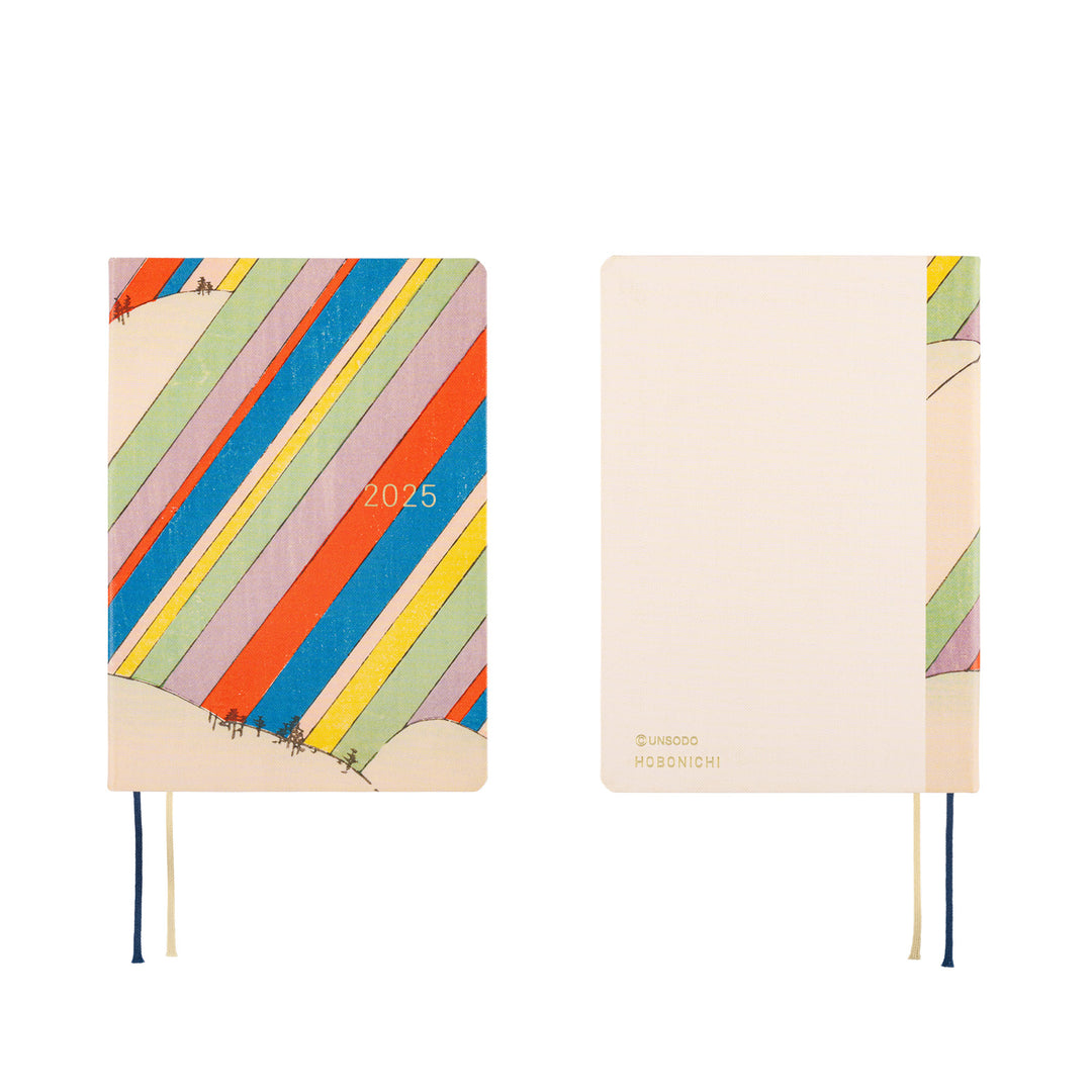 Hobonichi Techo 2025 A6 HON Planner | Unsodo: Bijutsukai (Rainbow) | English