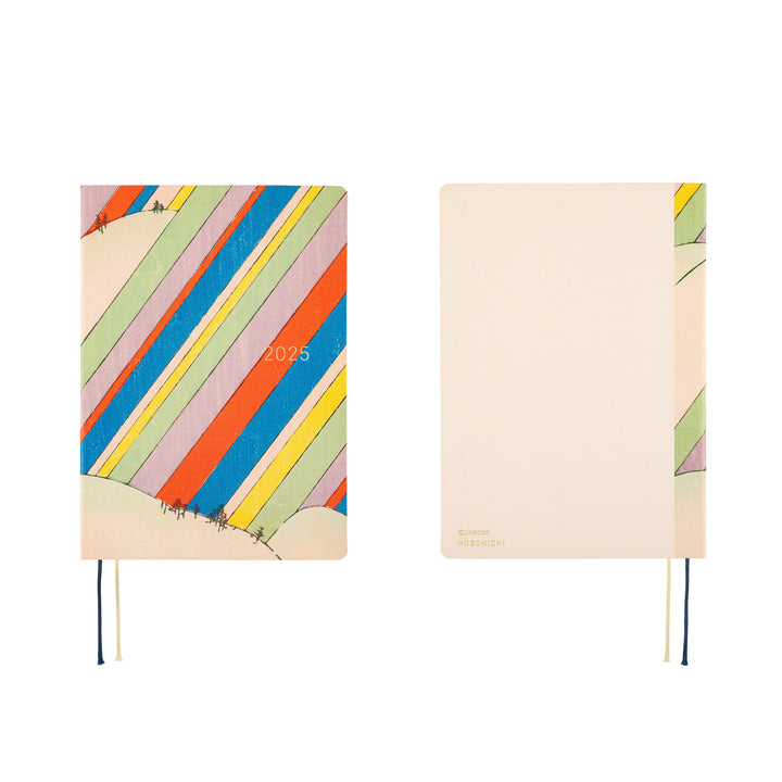 Hobonichi Techo 2025 A5 HON Planner | Unsodo: Bijutsukai (Rainbow) | English