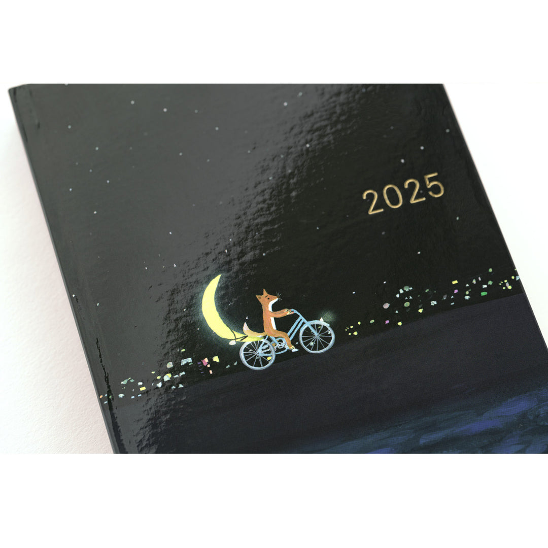 Hobonichi Techo 2025 A6 HON Planner | Hiroko Kubota: Crescent Moon Delivery | English