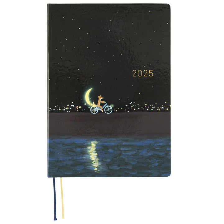 Hobonichi Techo 2025 A5 HON Planner | Hiroko Kubota: Crescent Moon Delivery | English