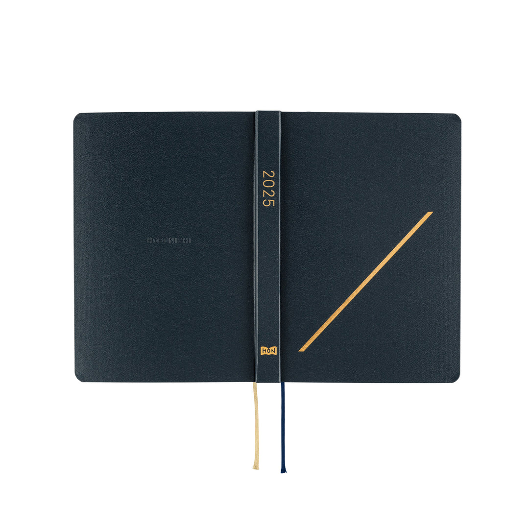 Hobonichi Techo 2025 A6 HON Planner | Slash Navy | English